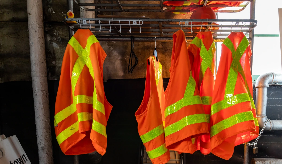 A few safety jackets