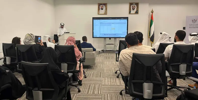 Engineer Majid Al Khumairi, Head of Training Institutes and Individuals Department at the SPSA. (Image source: Sharjah 24)