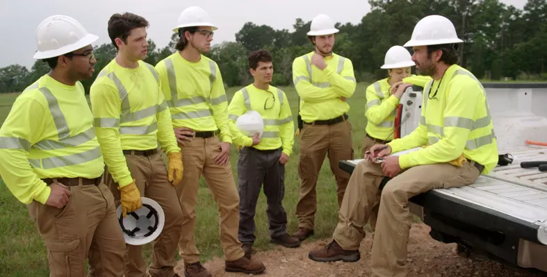 A group of construction workers 