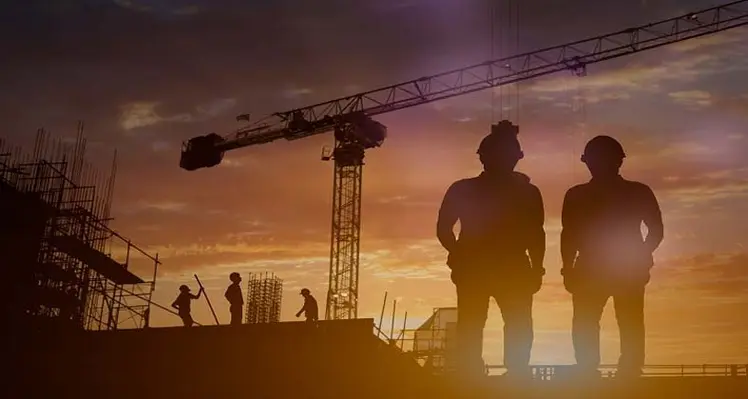 Picture of workers at a construction site