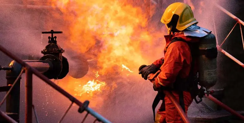 Picture of a firefighter